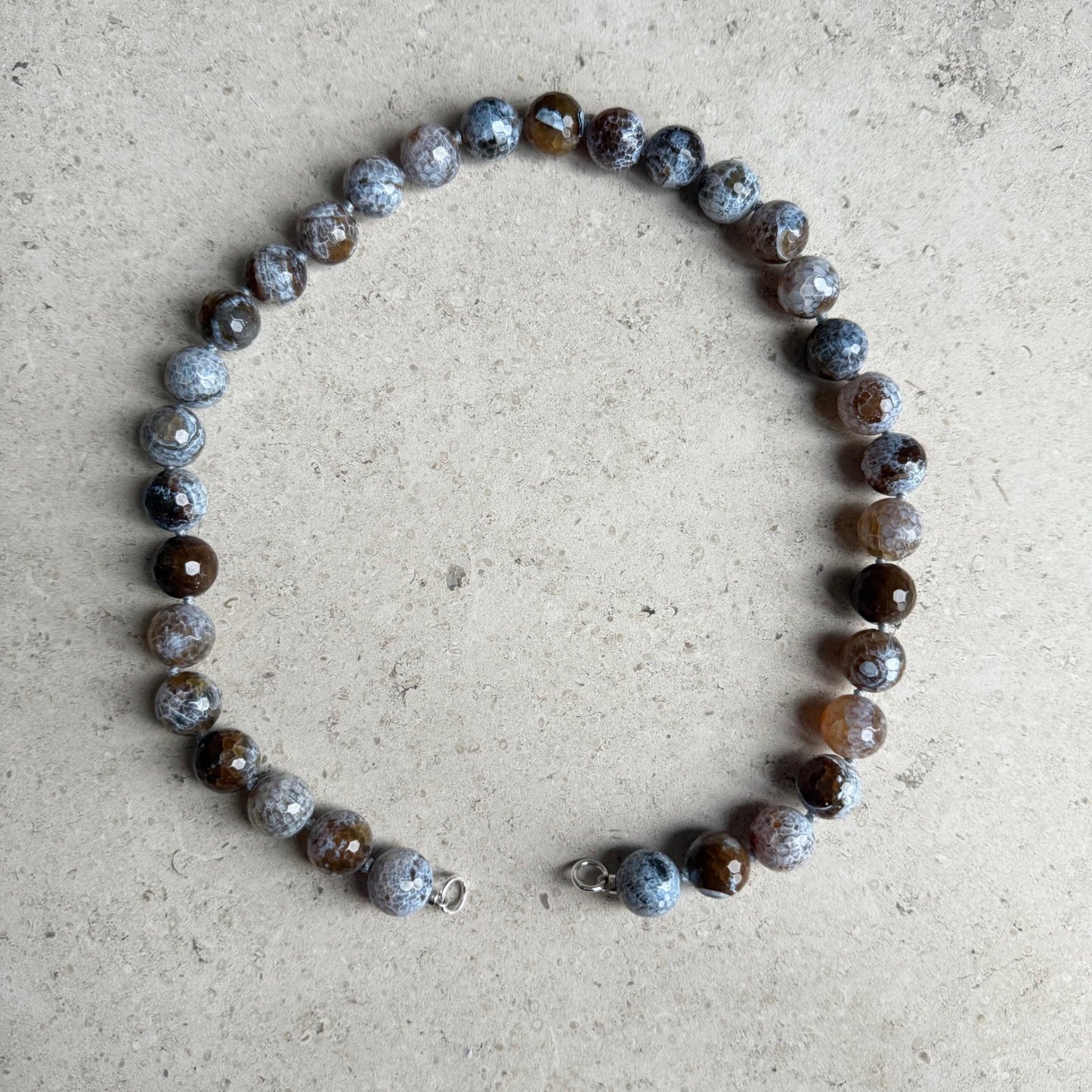 Ketting draken agaat met open einden - ALIYA