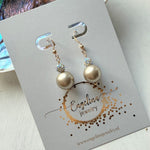 Oorhaakjes met Swarovki parel in zilver - Engelina Jewelry