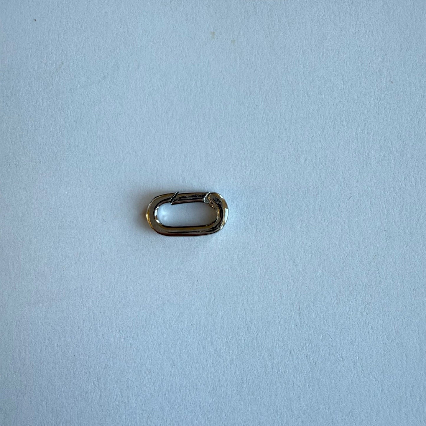 Ovale sluiting mini zilver