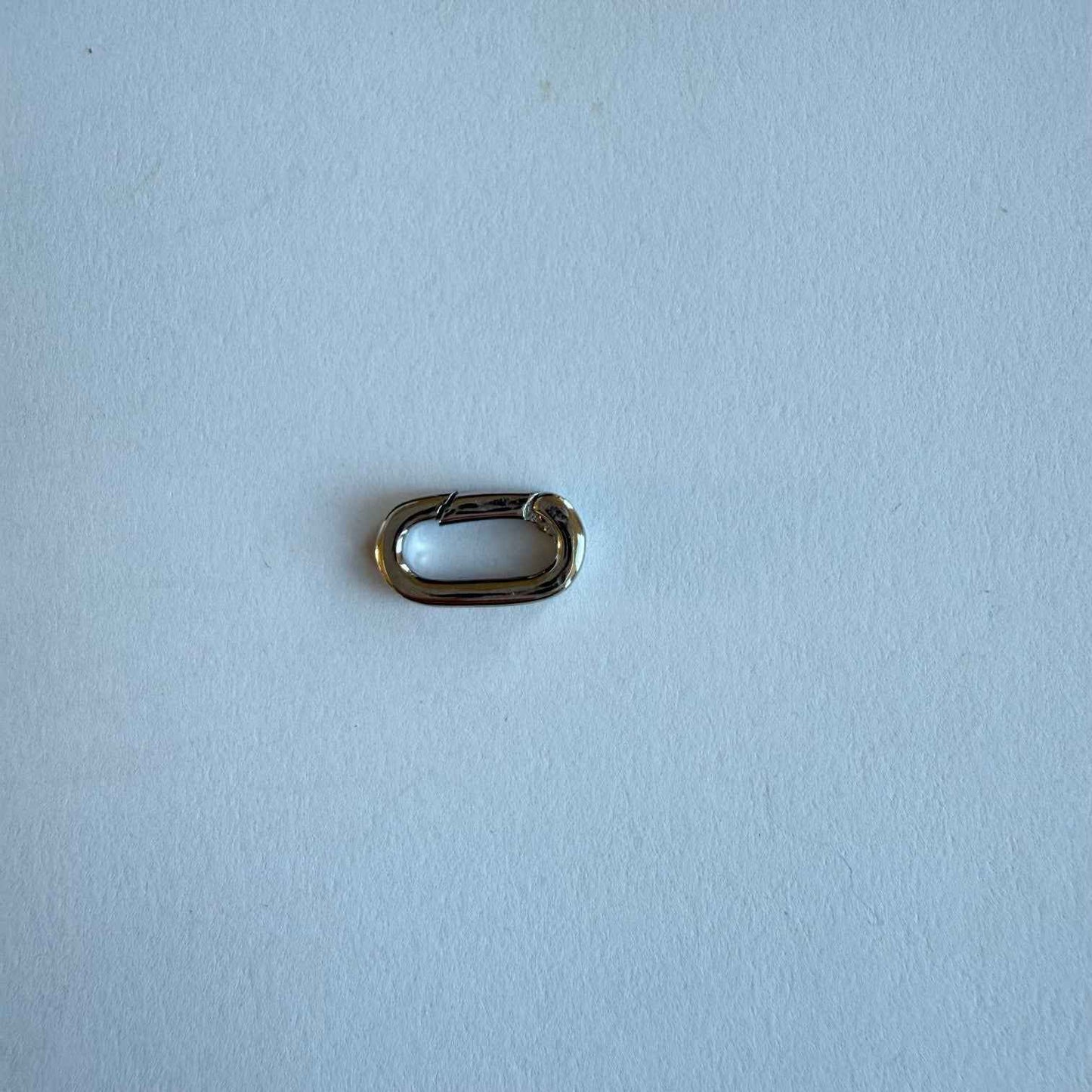 ZILVER - rechthoekige sluiting mini - silver plated