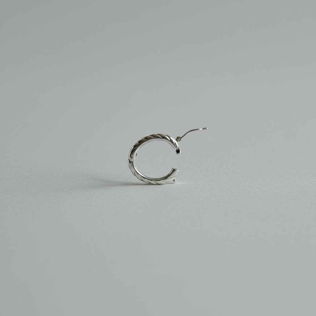 ZILVER - parelclip sluiting bewerkt