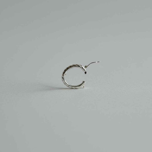 ZILVER - parelclip sluiting bewerkt