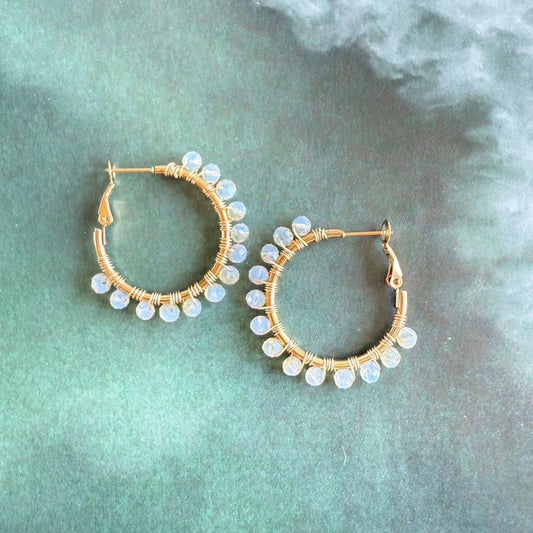 Oorbellen met kristallen