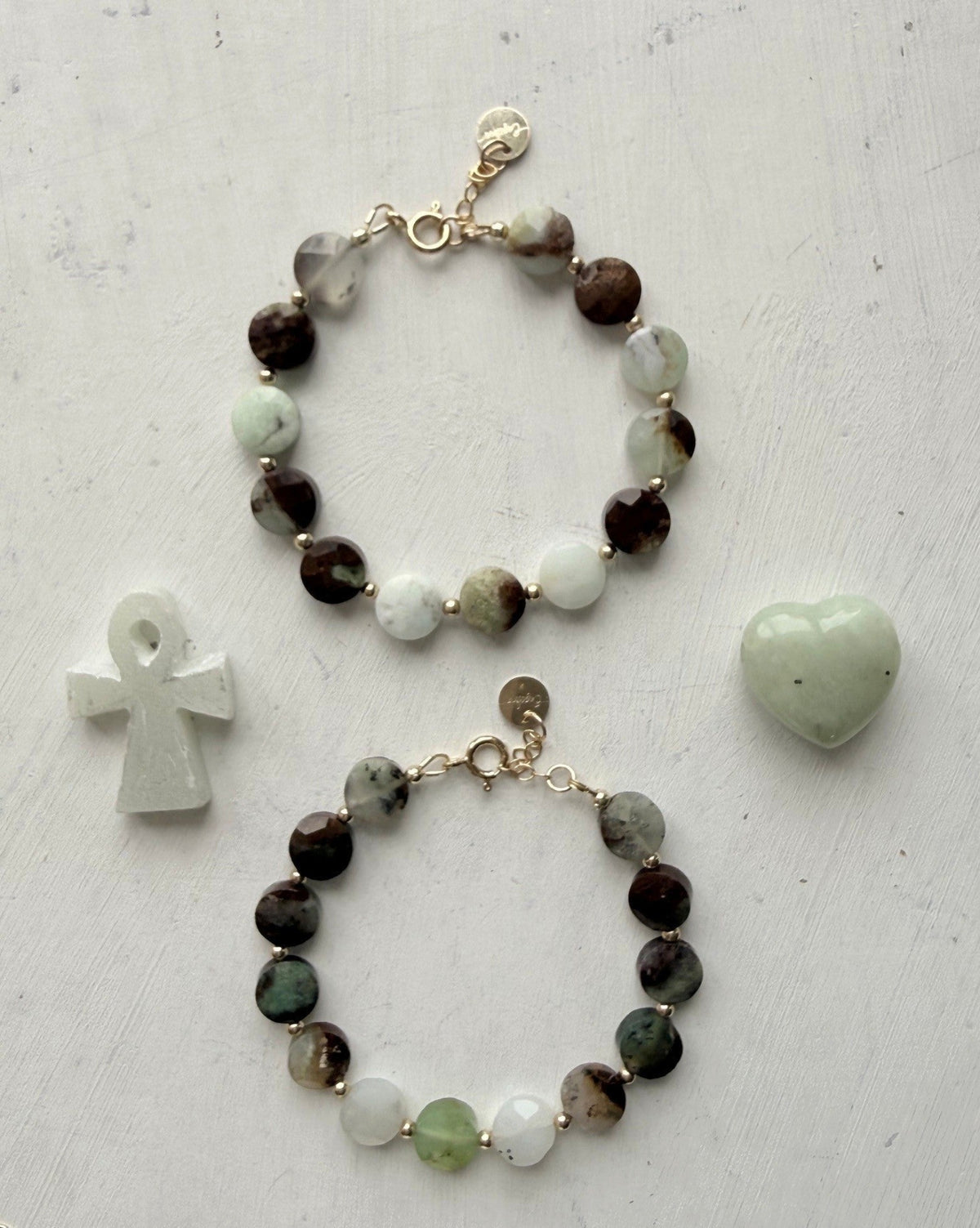 Twee armbandjes van chrysoraas - Engelina Jewelry