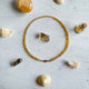 Handgemaakte ketting van ronde kralen met 14K gold filled haakslotje — Engelina Jewelry