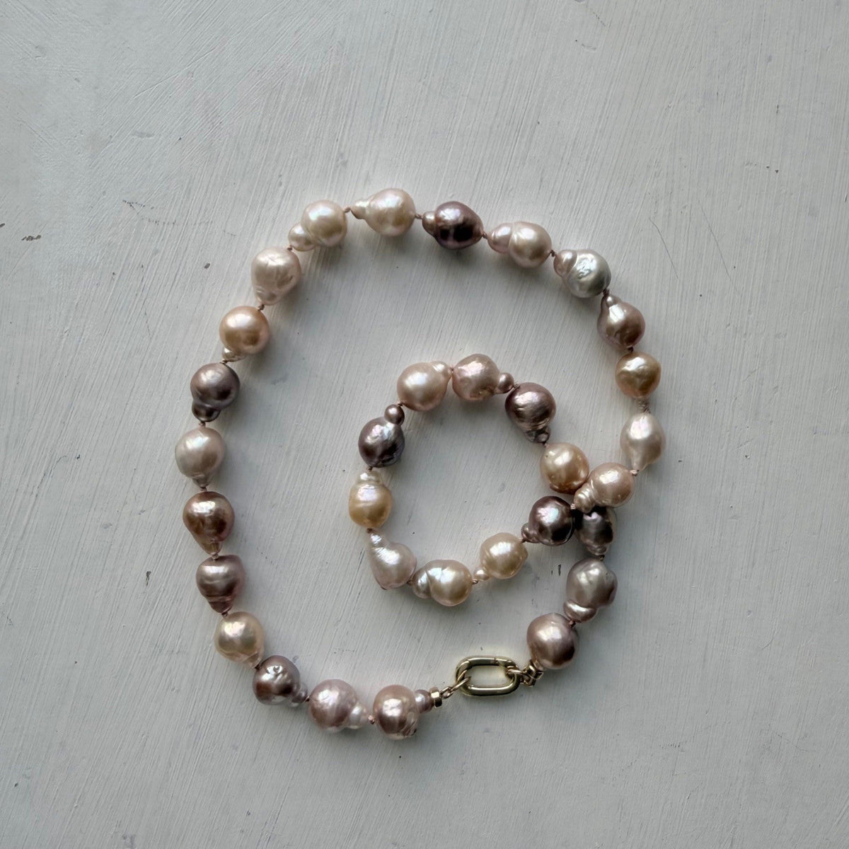 Ketting van candy avocado parels - Engelina Jewelry