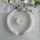 Ketting van crackle bergkristal kralen met gold filled open einden — Engelina Jewelry