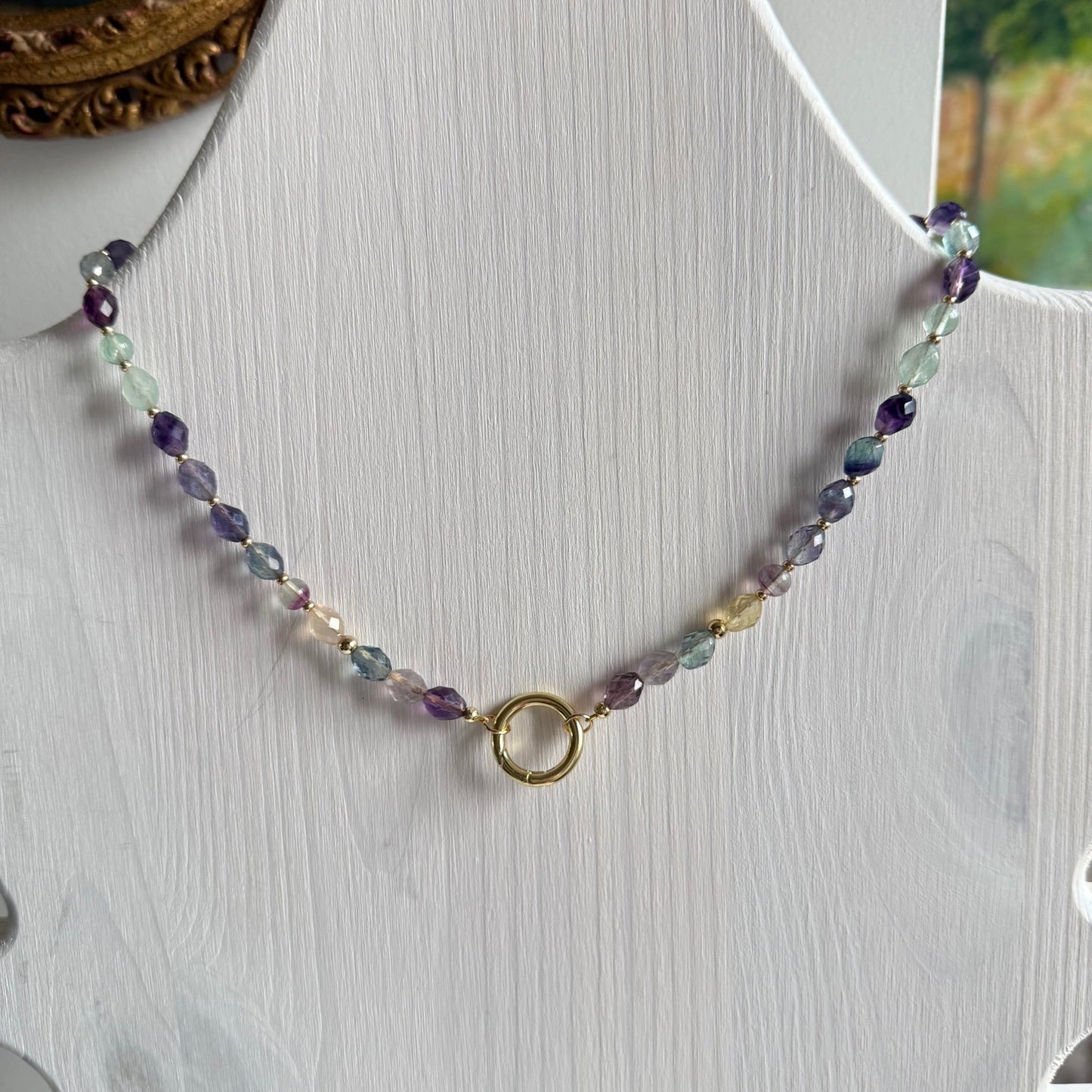 Ketting van fluoriet met open einden - FLORA