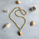 Handgemaakte ketting van ronde kralen met 14K gold filled haakslotje — Engelina Jewelry