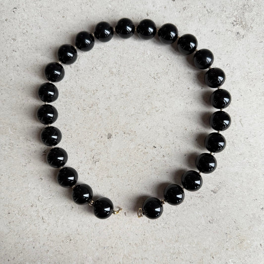 Ketting goud obsidiaan met open einden - GIOYA