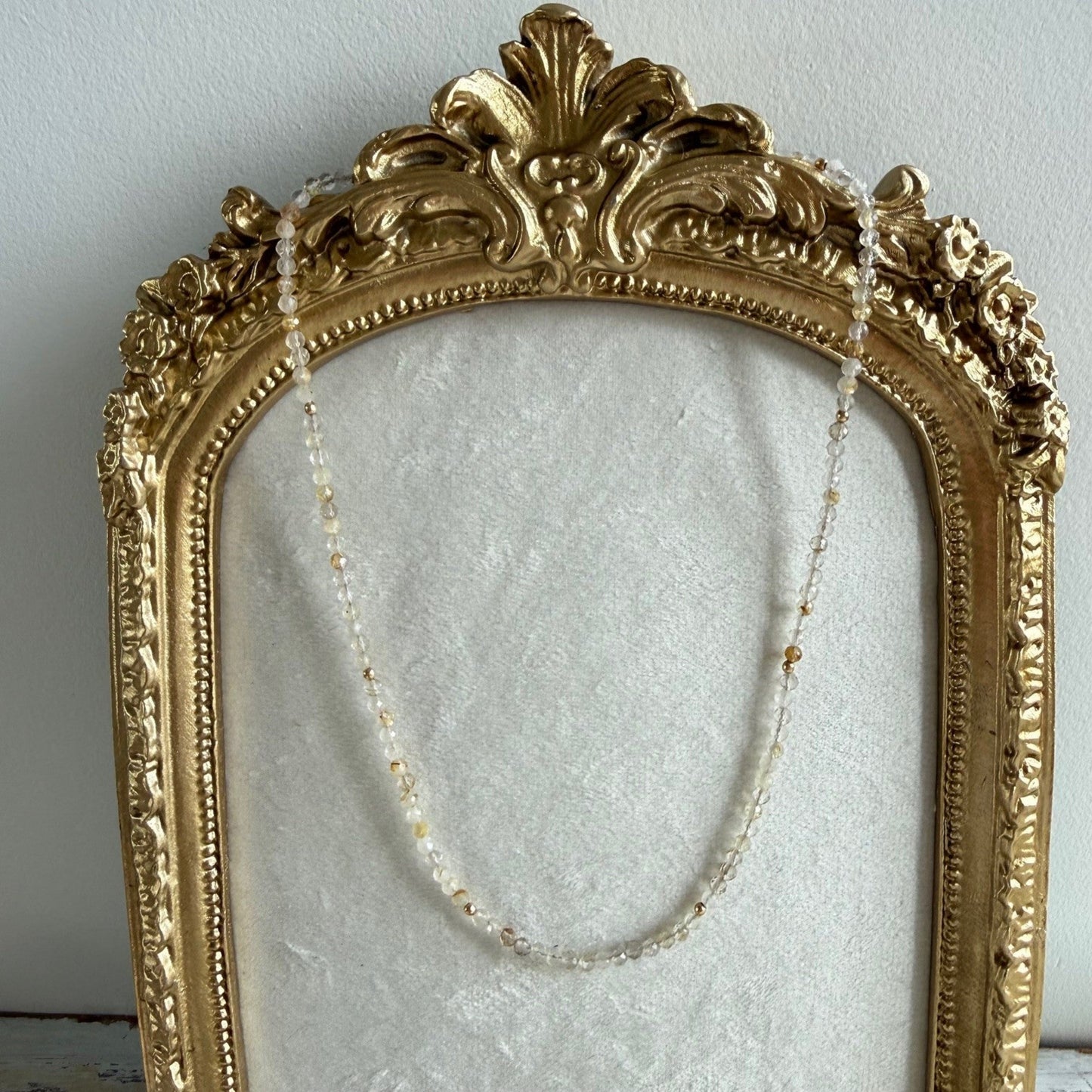 Ketting rutielkwarts facetkraaltjes - RUTHIE