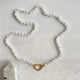Handgemaakte ketting van ronde kralen met 14K gold filled haakslotje — Engelina Jewelry