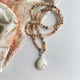 Handgemaakte ketting van ronde kralen met 14K gold filled haakslotje — Engelina Jewelry