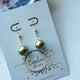Gold filled oorbellen met Swarovski parel en krista - Engelina Jewelry