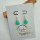 Gold filled oorhaakjes met chalcedoon facetdruppel - Engelina Jewelry