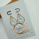 Gold filled oorbellen met lichtblauw topaas drupel -Engelina Jewelry