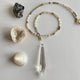 Handgemaakte ketting van ronde kralen met 14K gold filled haakslotje — Engelina Jewelry