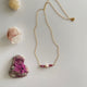 Handgemaakte ketting van ronde kralen met 14K gold filled haakslotje — Engelina Jewelry