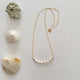 Handgemaakte ketting van ronde kralen met 14K gold filled haakslotje — Engelina Jewelry