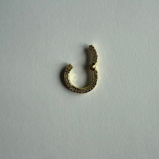 Gold filled sluiting met strass steentjes