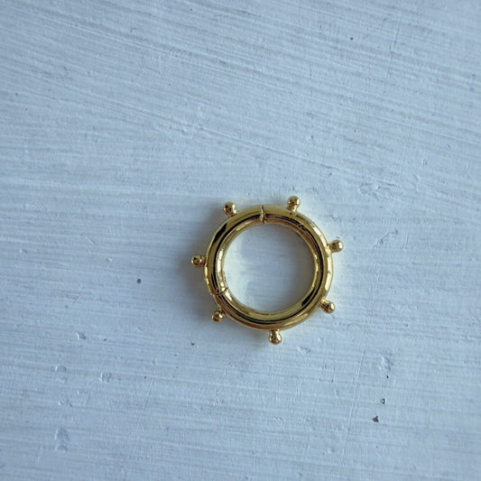 GOLD FILLED - kleine ronde sluiting - stuurwiel