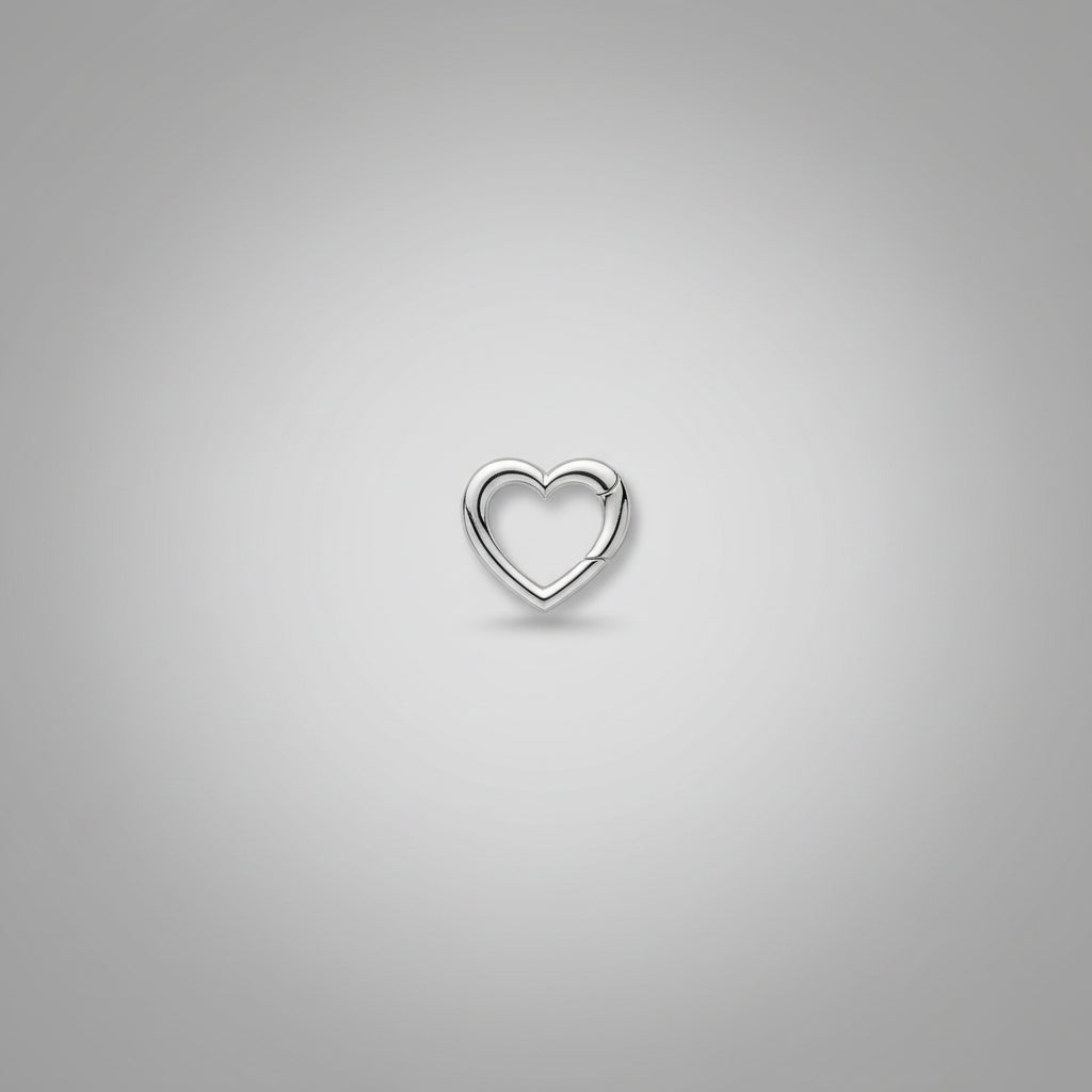 Sluiting zilver hart