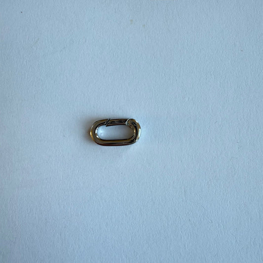 Ovale sluiting mini zilver