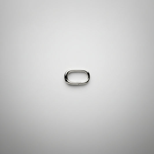 Ovale sluiting zilver